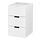 NORDLI - 抽屜櫃/3抽, 白色, 40x68 公分 | IKEA 線上購物 - PE660203_S1