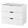 NORDLI - modular chest of 3 drawers, white, 80x47x68 cm | IKEA Taiwan Online - PE660205_S1