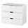NORDLI - modular chest of 3 drawers, white, 80x68 cm | IKEA Taiwan Online - PE660205_S1
