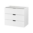 NORDLI - 抽屜櫃/3抽, 白色 | IKEA 線上購物 - PE660205_S2 