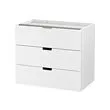 NORDLI - modular chest of 3 drawers, white, 80x68 cm | IKEA Taiwan Online - PE660205_S2 