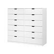 NORDLI chest of 12 drawers