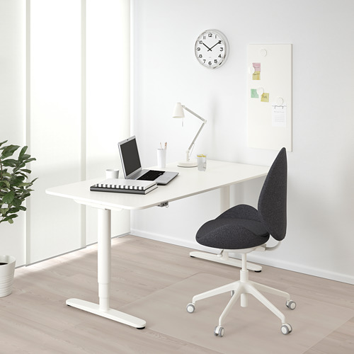 BEKANT - 電動升降式工作桌, 白色 | IKEA 線上購物 - PE714377_S4