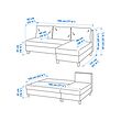 ÄLVDALEN 三人座沙發床附躺椅
