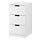 NORDLI - 抽屜櫃/3抽, 白色 | IKEA 線上購物 - PE660393_S1