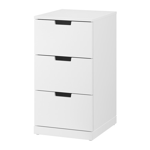 NORDLI - 抽屜櫃/3抽, 白色 | IKEA 線上購物 - PE660393_S4