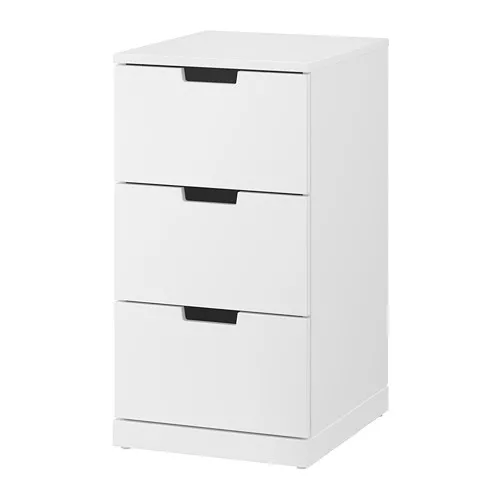 NORDLI - 抽屜櫃/3抽, 白色, 40x76 公分 | IKEA 線上購物 - PE660393_S4