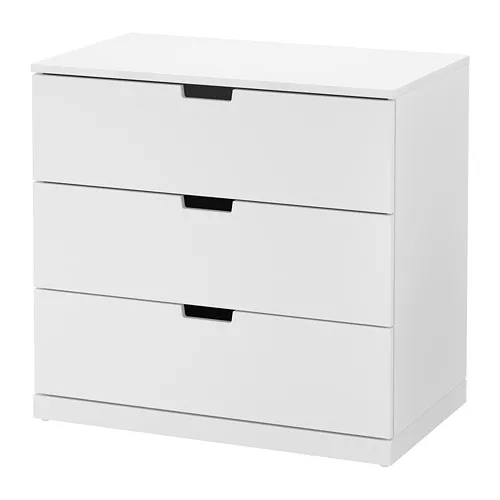 NORDLI - 抽屜櫃/3抽, 白色, 80x76 公分 | IKEA 線上購物 - PE660395_S4