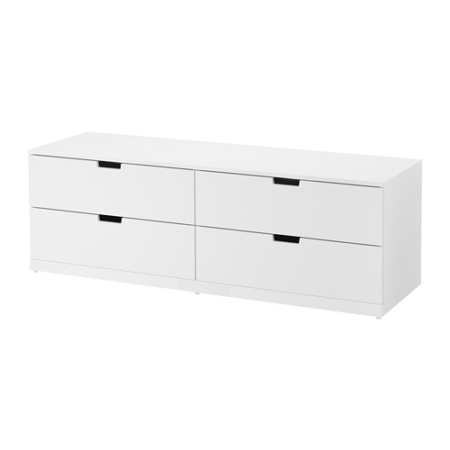 NORDLI - chest of 4 drawers, white, 160x54 cm | IKEA Taiwan Online - PE660432_S4