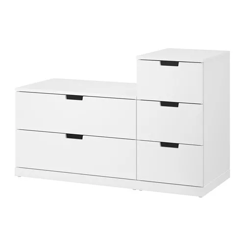 NORDLI - 抽屜櫃/5抽, 白色, 120x76 公分 | IKEA 線上購物 - PE660433_S4