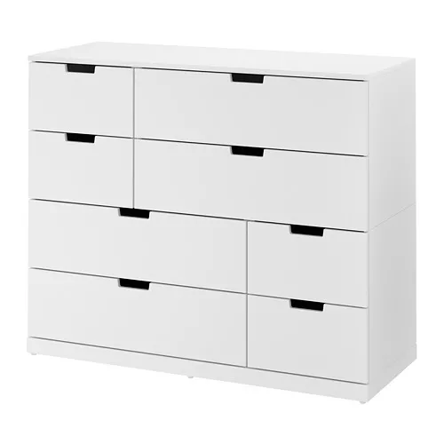 NORDLI - 抽屜櫃/8抽, 白色, 120x99 公分 | IKEA 線上購物 - PE660417_S4