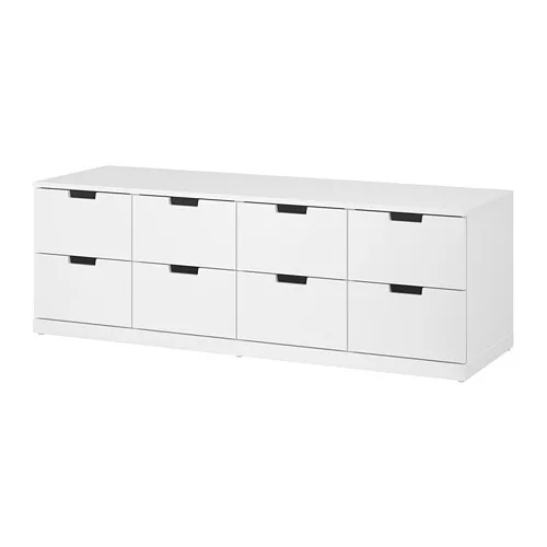 NORDLI - 抽屜櫃/8抽, 白色, 160x54 公分 | IKEA 線上購物 - PE660437_S4