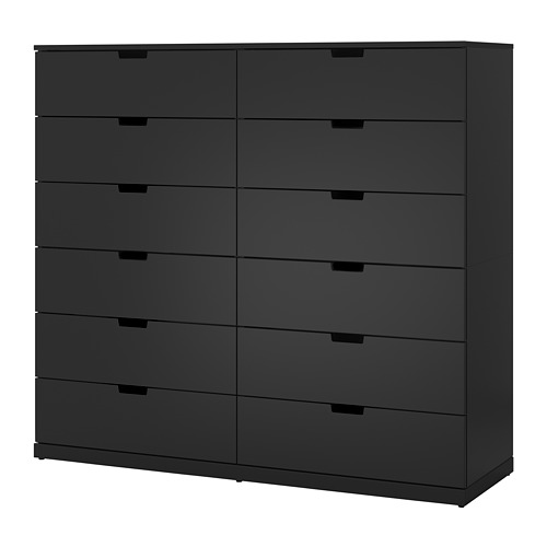 NORDLI - 抽屜櫃/12抽, 碳黑色 | IKEA 線上購物 - PE660424_S4