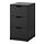 NORDLI - 抽屜櫃/3抽, 碳黑色 | IKEA 線上購物 - PE660428_S1