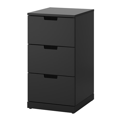 NORDLI - 抽屜櫃/3抽, 碳黑色 | IKEA 線上購物 - PE660428_S4