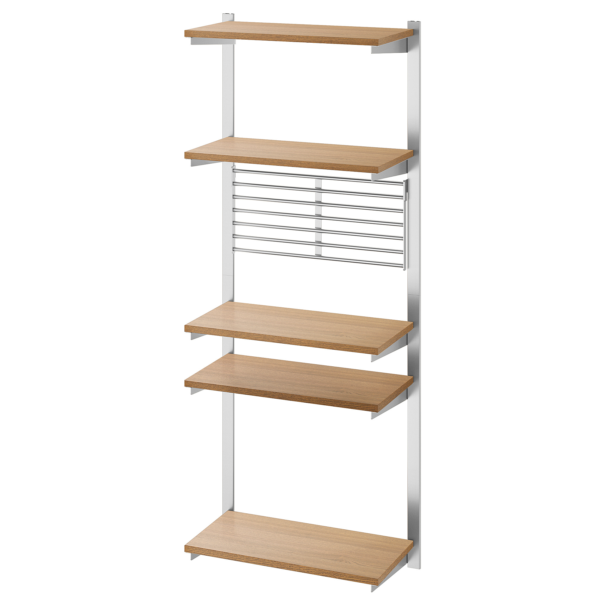 KUNGSFORS suspension rail with shelf/wll grid