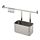 KUNGSFORS - rail with 5 hooks and 1 container, stainless steel | IKEA Taiwan Online - PE748362_S1