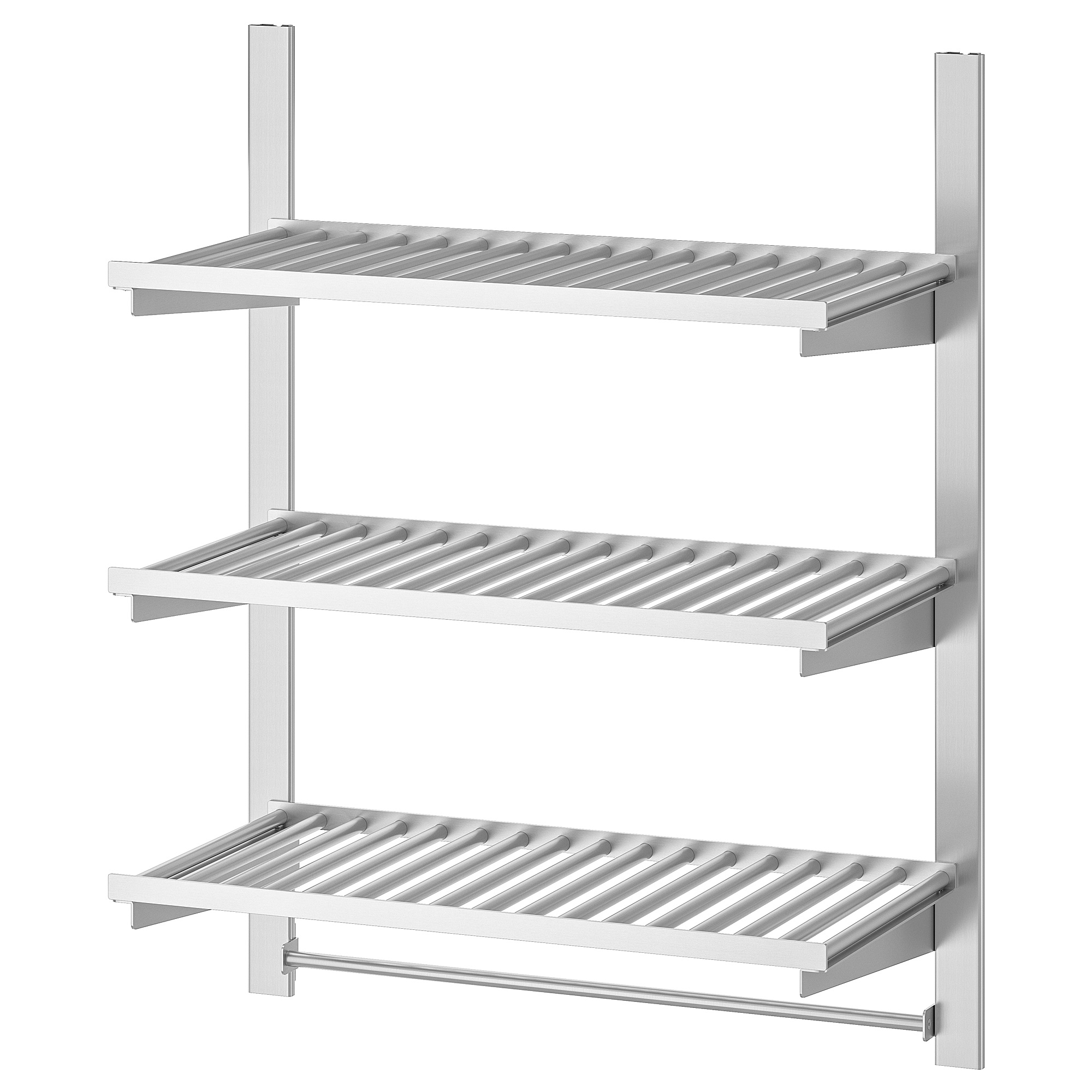 KUNGSFORS suspension rail w shelves and rail