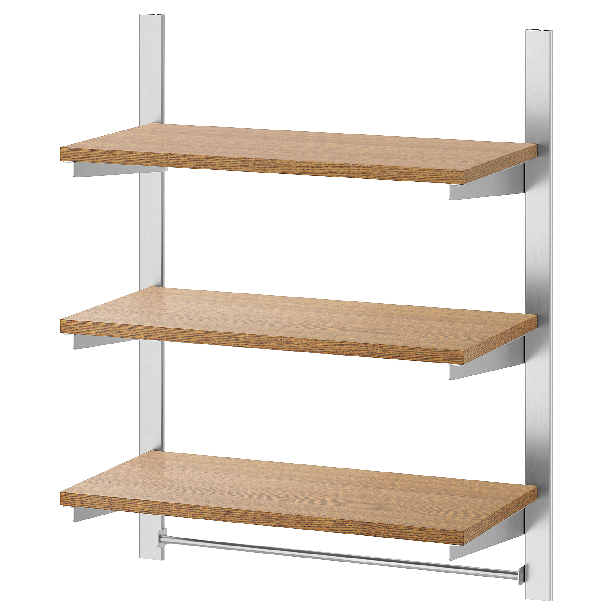 KUNGSFORS suspension rail w shelves and rail