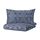 JÄTTEVALLMO - quilt cover and 2 pillowcases, dark blue/white | IKEA Taiwan Online - PE803759_S1