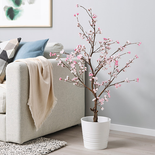FEJKA - artificial potted plant, in/outdoor/cherry-blossoms pink | IKEA Taiwan Online - PE804177_S4
