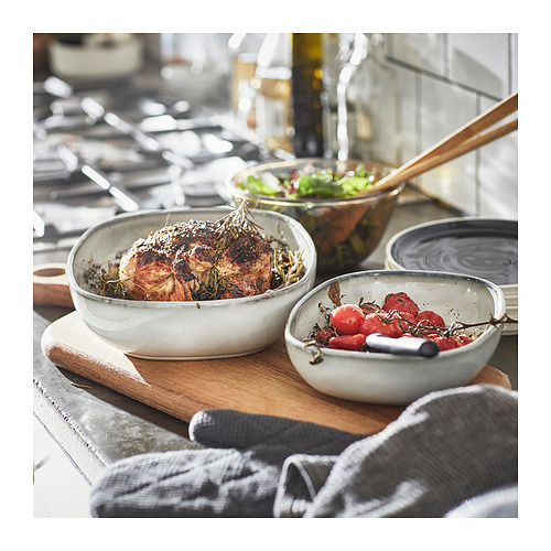 GLADELIG oven dish, set of 2