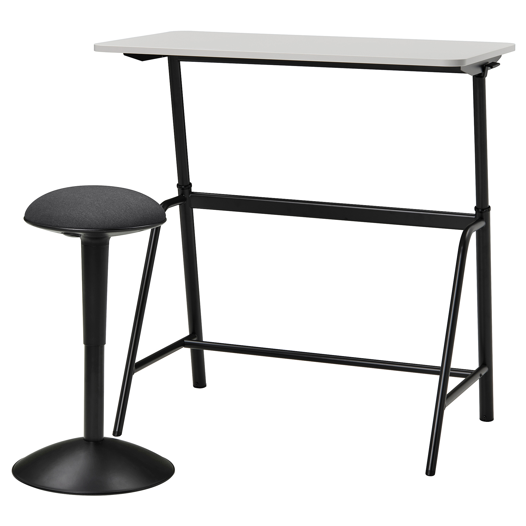 GLADHÖJDEN/NILSERIK table and sit/stand support