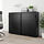GALANT - cabinet with sliding doors, black stained ash veneer | IKEA Taiwan Online - PE709820_S1