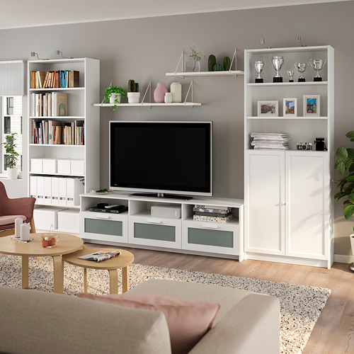FJÄLLBO mueble TV, negro, 150x36x54 cm - IKEA