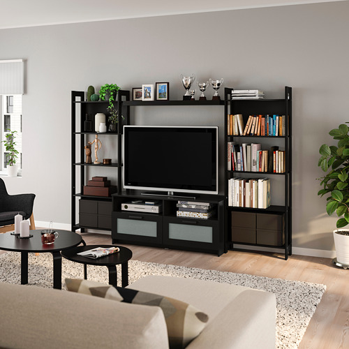 LAIVA/BRIMNES - TV storage combination, black-brown | IKEA Taiwan Online - PE803954_S4