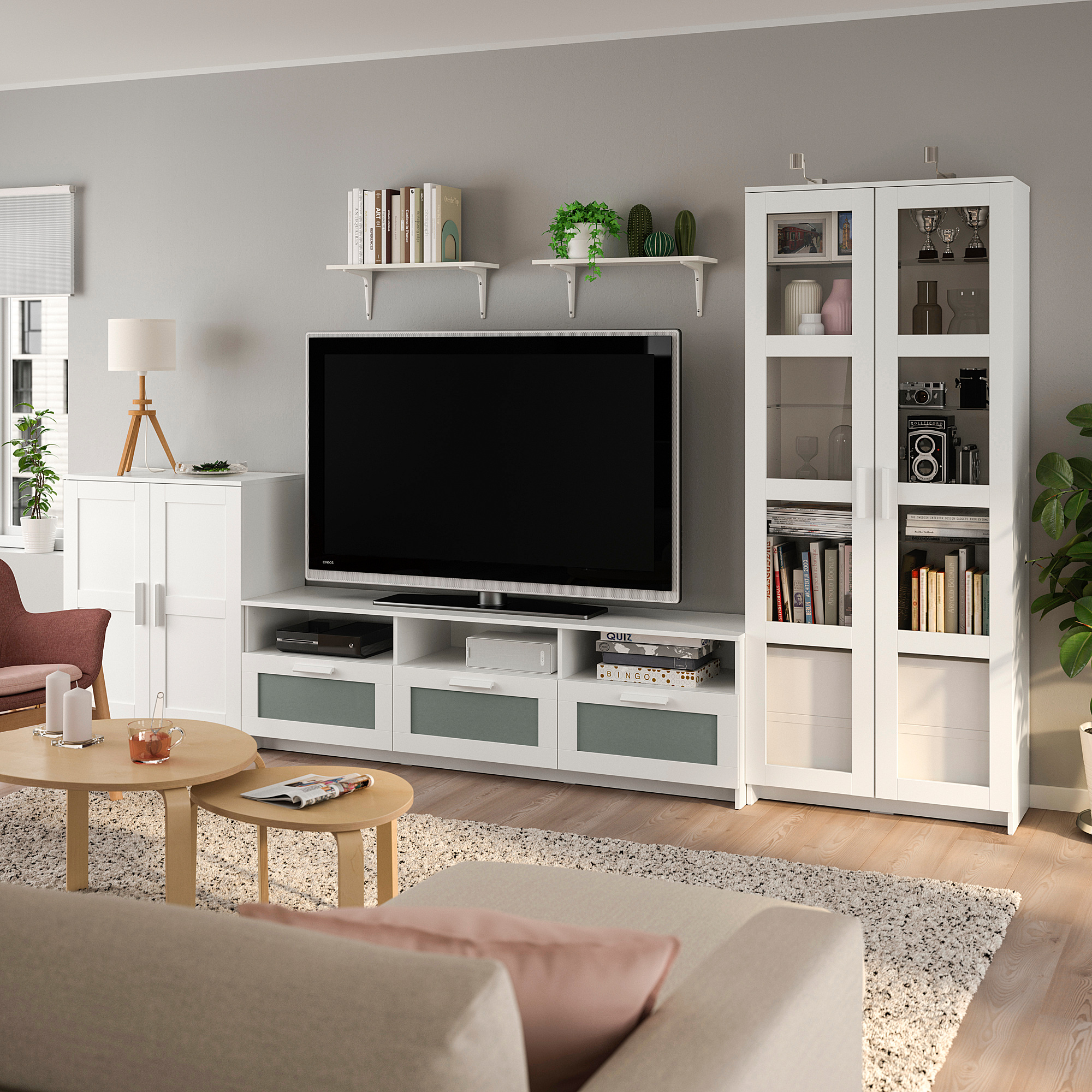 BRIMNES/BURHULT TV storage combination