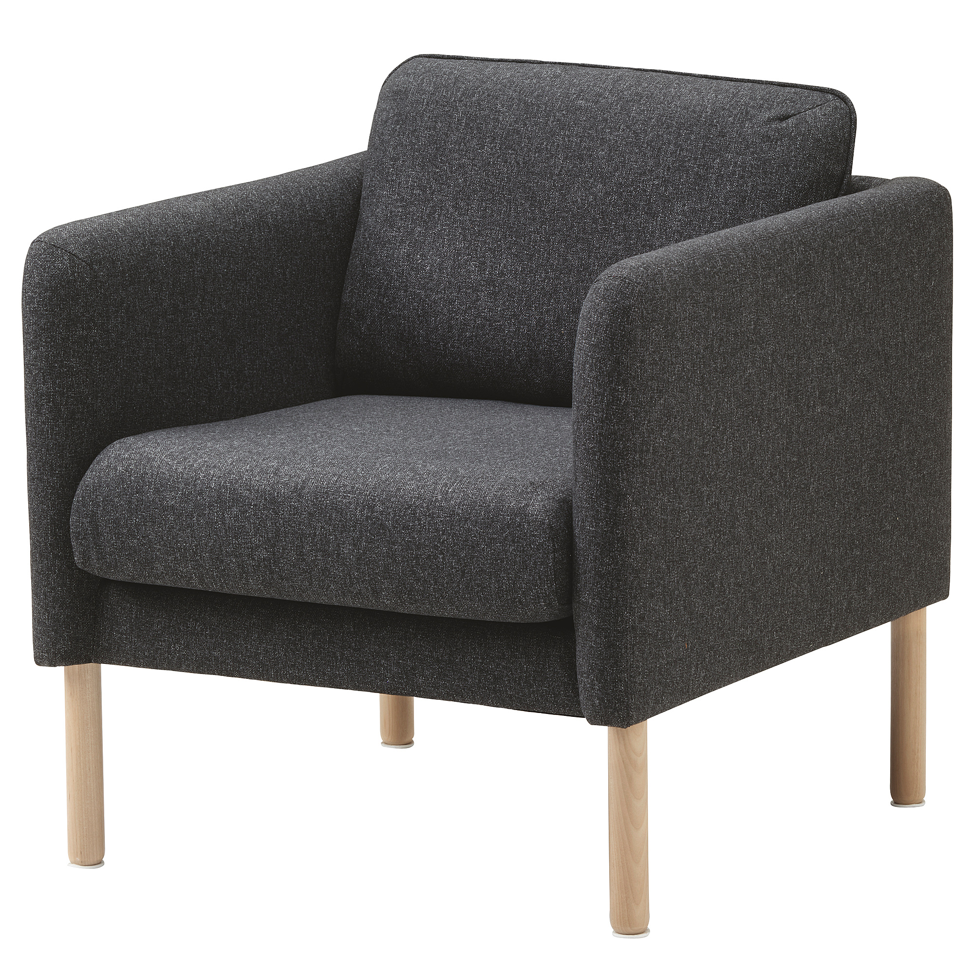 VISKABACKA - 扶手椅, Gunnared 深灰色, 73x75x44 公分| IKEA 線上購物