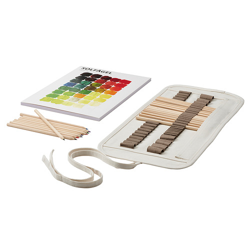 SOLFÅGEL 3-piece drawing set