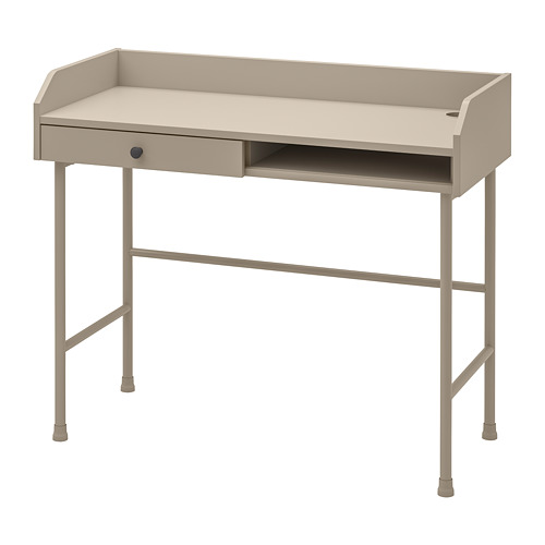 HAUGA - desk, beige, 100x45 cm | IKEA Taiwan Online - PE804101_S4