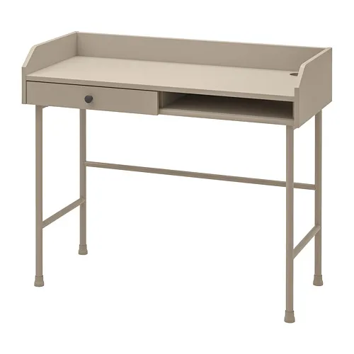 HAUGA - 書桌/工作桌, 米色, 100x45 公分 | IKEA 線上購物 - PE804101_S4