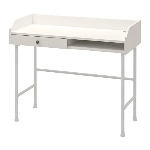HAUGA - 書桌/工作桌, 白色, 100x45 公分 | IKEA 線上購物 - PE804102_S4