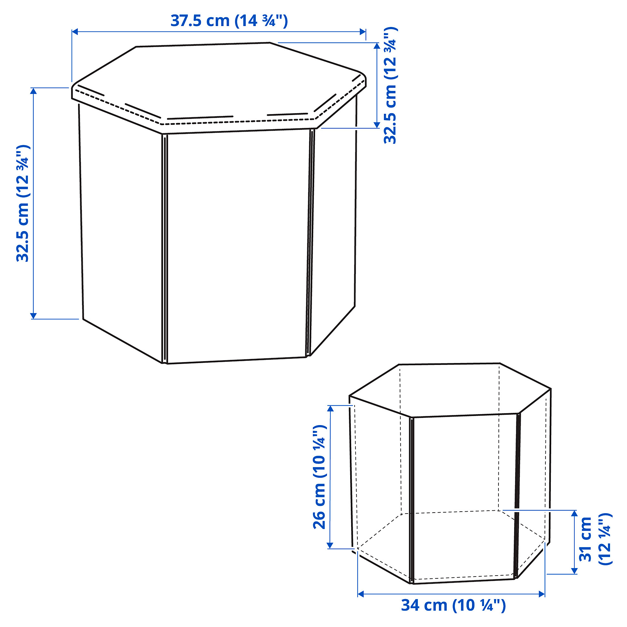 KJUGE pouffe with storage