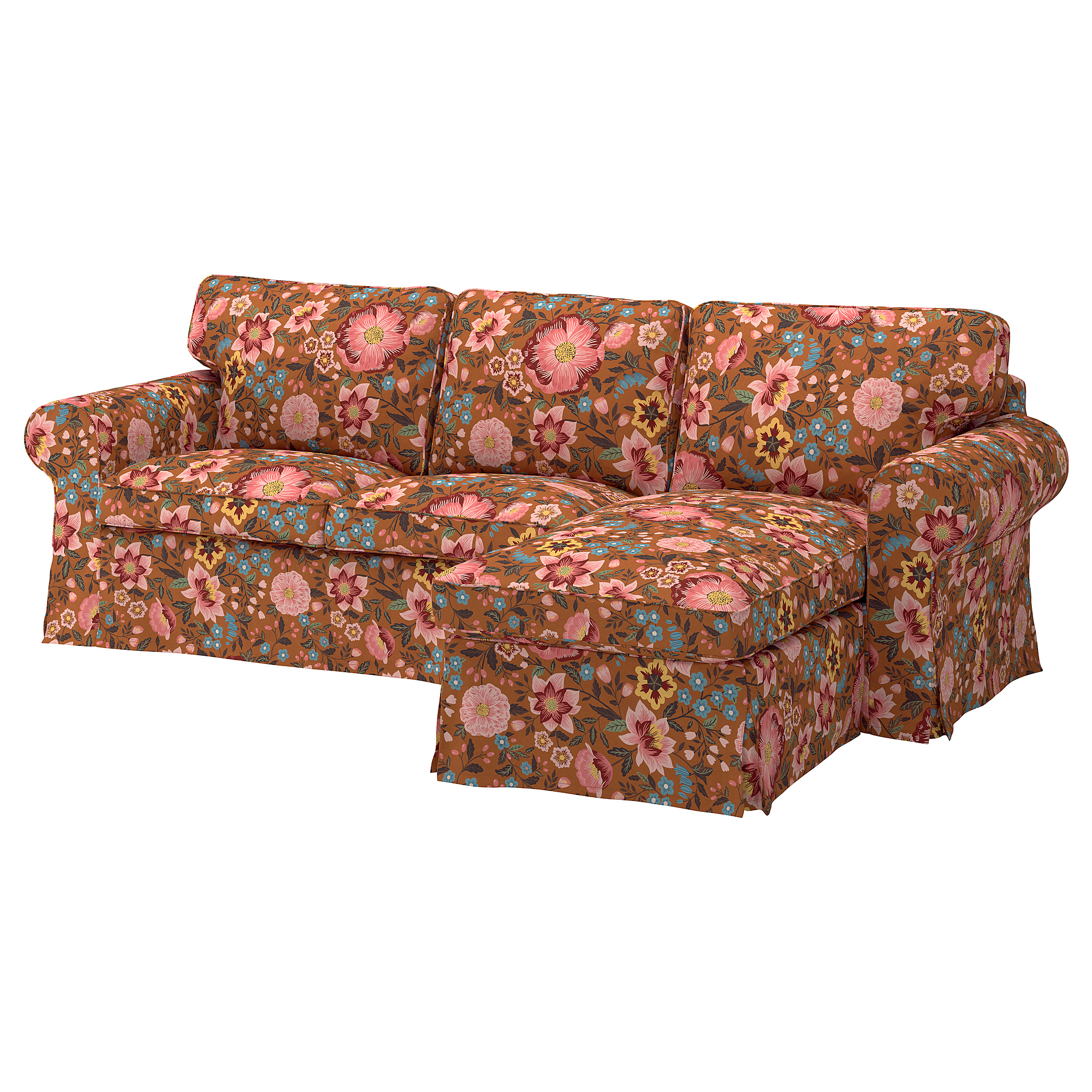 EKTORP 3-seat sofa with chaise longue