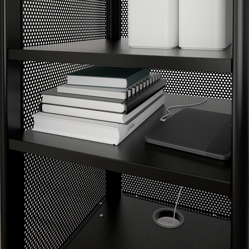 BEKANT - 收納櫃附輪腳, 網狀 黑色 | IKEA 線上購物 - PE713863_S4