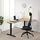 BEKANT - 右側轉角電動升降桌, 工作桌, 實木貼皮, 染白橡木 黑色 | IKEA 線上購物 - PE722223_S1