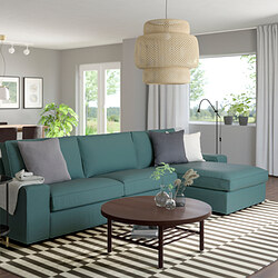 KIVIK - 四人座沙發附躺椅, Tibbleby 米色/灰色 | IKEA 線上購物 - PE848283_S3