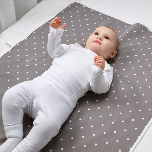 LEN - 嬰兒護墊, 圓點/灰色 | IKEA 線上購物 - PE748663_S4