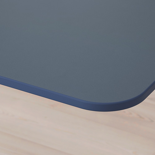 BEKANT - corner desk right sit/stand, linoleum blue/black | IKEA Taiwan Online - PE714551_S4