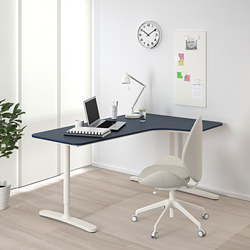 BEKANT - corner desk right, black stained ash veneer/black | IKEA Taiwan Online - PE740557_S3