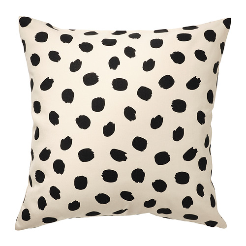 ODDNY - cushion cover, off-white/dot pattern black, 50x50 cm | IKEA Taiwan Online - PE848159_S4