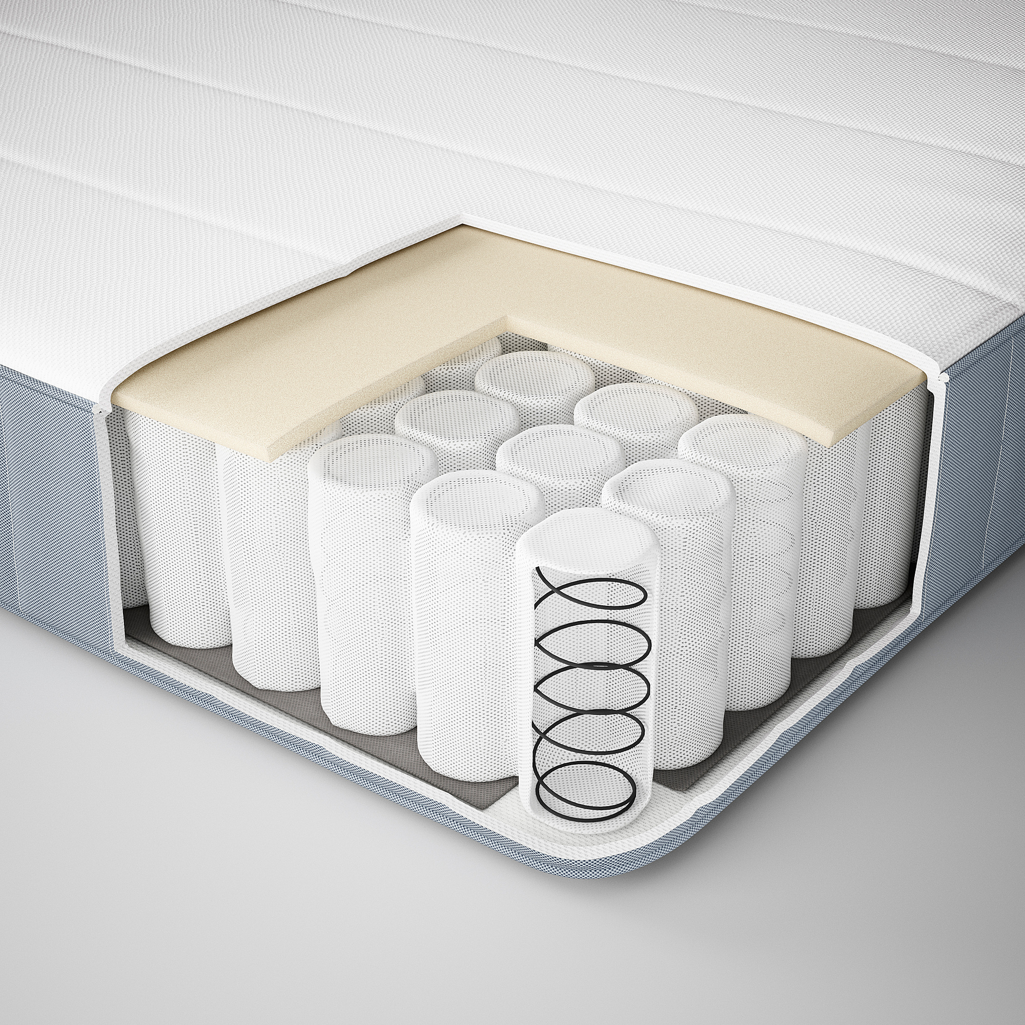 MALM bed frame with mattress