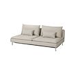 SÖDERHAMN 3-seat sofa-bed section