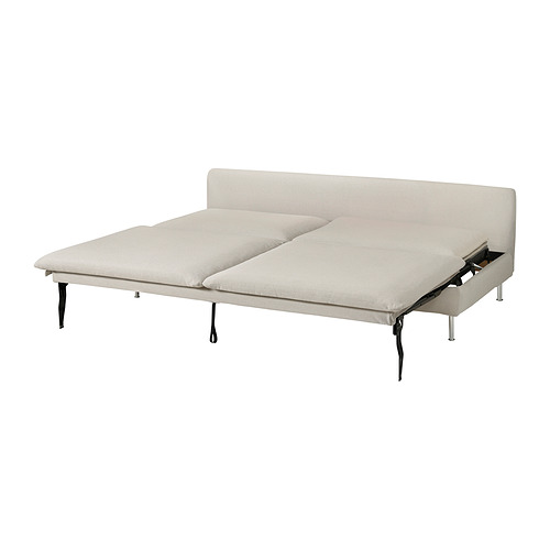 SÖDERHAMN - 三人座沙發床，Fridtuna 淺米色 | IKEA 線上購物 - E1024326_S4