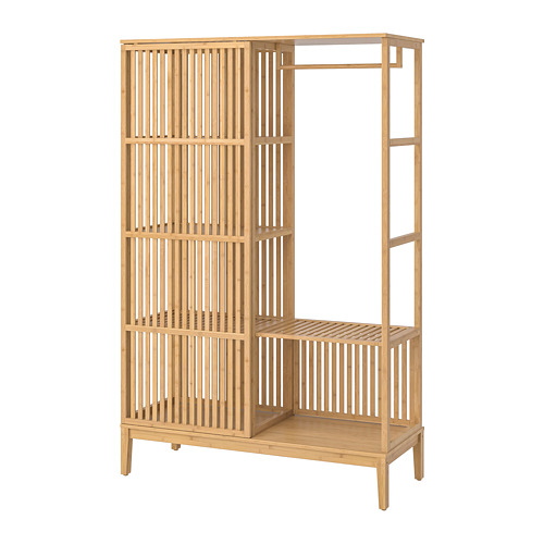 NORDKISA - 開放式滑門衣櫃, 竹 | IKEA 線上購物 - PE748766_S4
