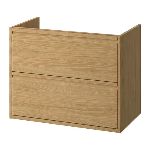 ÄNGSJÖN - 洗臉盆櫃附抽屜, 橡木紋, 80x48x63 公分 | IKEA 線上購物 - PE924875_S4